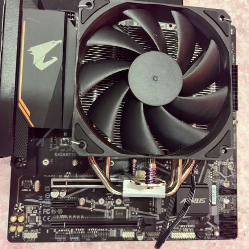 技嘉B550M AORUS ELITE主板+送散熱風扇