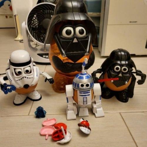 黑武士12吋figure，黑武士薯蛋頭