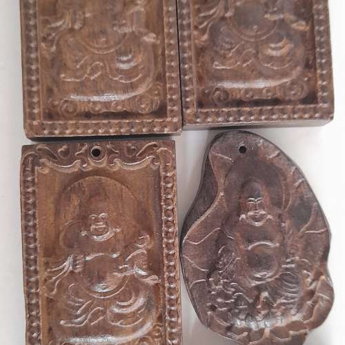 沉香木雕佛公/觀音吊墜，有微香。每個120元,一手貨價可商議即走。no.15.3.25