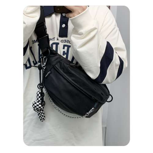 全新黑色運動腰包 腰袋 休閒胸包 belt bag 斜挎包 斜孭包 斜孭袋 waist bag