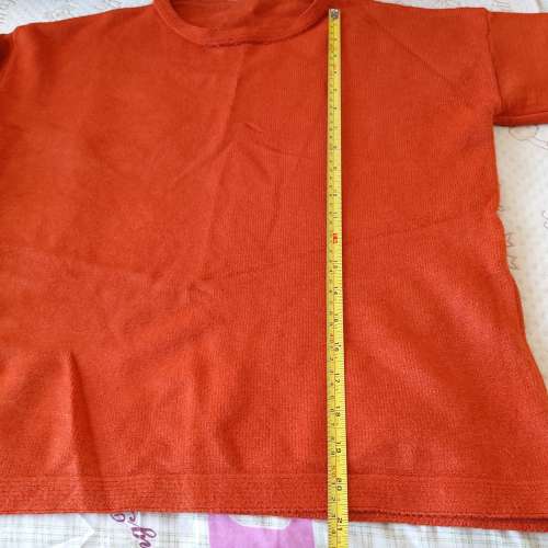 全新橙色針織衫上衣 毛衣 長袖衫 襯衫 襯衣