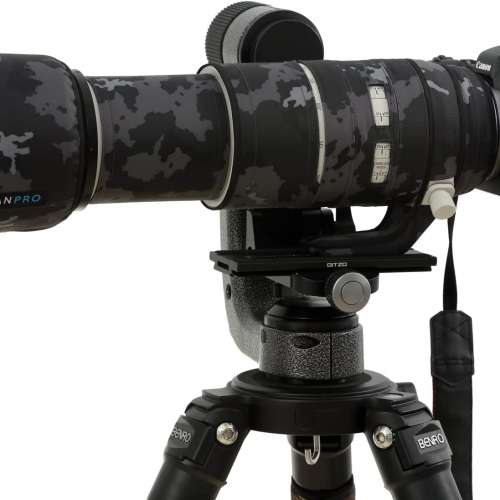For Canon RF 100-500mm f/4.5-7.1L IS USM 鏡頭保護炮衣 - Dark Gray Camouflage ...