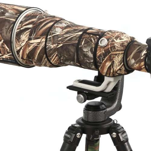 For Canon RF 600mm F4 L is USM 鏡頭保護炮衣 - Grass Camouflage #9d 枯葉迷彩 #9d