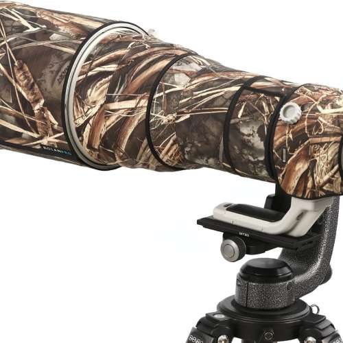 For Canon RF 600mm F4 L is USM 鏡頭保護炮衣 - Grass Camouflage #9d 枯葉迷彩 #9d