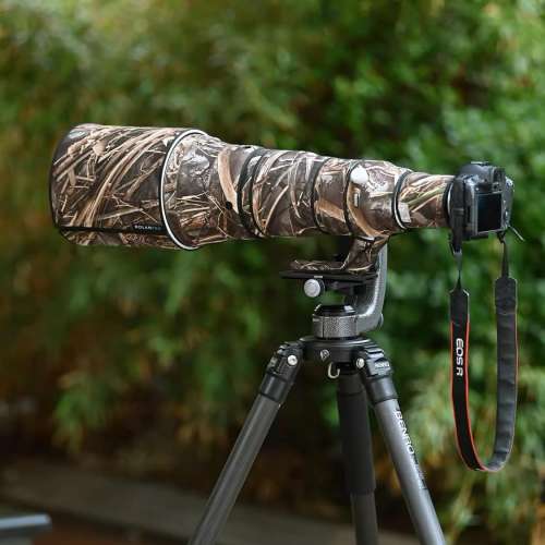 For Canon RF 600mm F4 L is USM 鏡頭保護炮衣 - Grass Camouflage #9d 枯葉迷彩 #9d