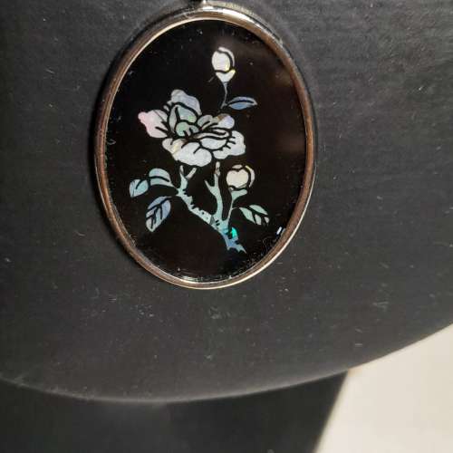 澳洲蛋白石澳寶opal 花卉拼圖吊墜30x23x3mm鑲嵌純銀吊墜, 配上2mm18吋純銀蛇骨頸鏈...