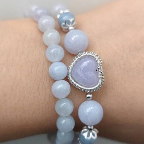 天然緬甸翡翠A玉（S925銀/銀鍍白金）