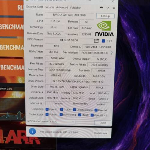 Msi 3070 旗艦散熱