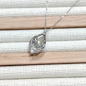 鉑金天然鑽石舞動頸鍊 Pt900 Platinum Dancing Diamond Necklace 0.30ct