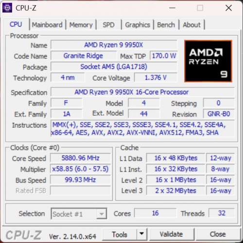 AMD Ryzen 9 9950X Boxed
