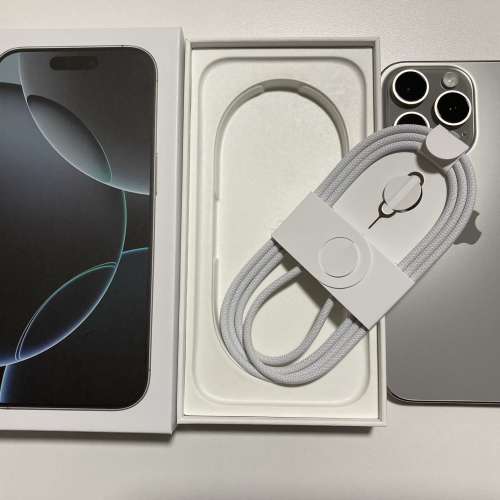 訂金500 全新 原色 iPhone 16 pro max 1tb eSim+實體sim 無鎖 AppleCare至25年11月...