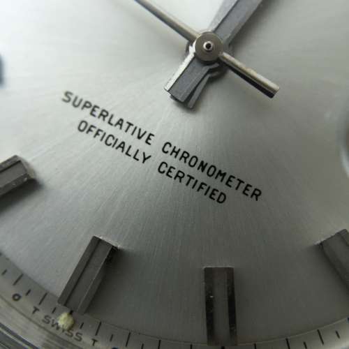 Rolex Datejust 1601 Wide Boy Silver Sigma Dial with Paper Open 6 Date disc