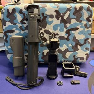 dji pocket 1 自拍棍+藍牙接收器+廣角鏡套裝