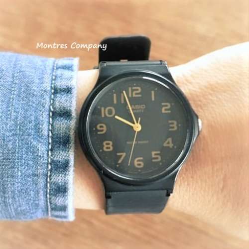 Montres Company 香港註冊公司(32年老店) 卡西歐 CASIO 黑金色 MQ-24 MQ-24-1 MQ-2...