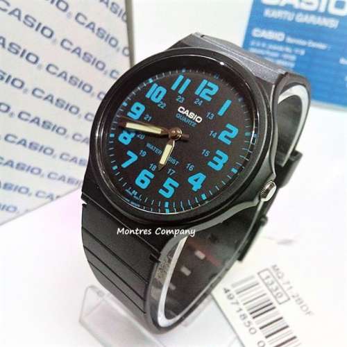 Montres Company 香港註冊公司(32年老店) 卡西歐 CASIO 藍黑色 MQ71 MQ-71 MQ-71-2...