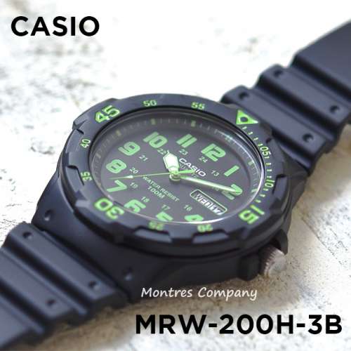 Montres Company 香港註冊公司(32年老店) 卡西歐 CASIO 旋轉計時錶圈 MRW200 MRW-2...