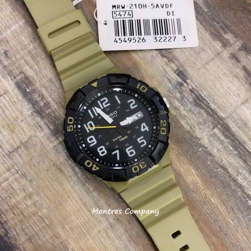 Montres Company 香港註冊公司(32年老店) 卡西歐 CASIO 旋轉計時錶圈 MRW210 MRW-2...