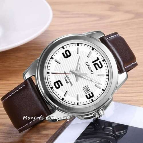 Montres Company 香港註冊公司(32年老店) 卡西歐 CASIO 防水 真皮錶帶 MTP MTP1314...