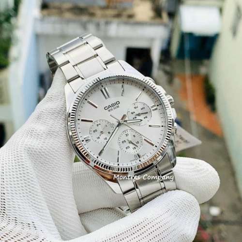 Montres Company 香港註冊公司(32年老店) 卡西歐 CASIO不鏽鋼錶帶 防水 白色 MTP13...