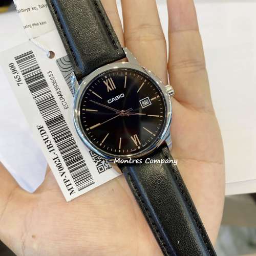 Montres Company 香港註冊公司(32年老店) 卡西歐 CASIO 羅馬數字 黑色 MTP MTPV002...