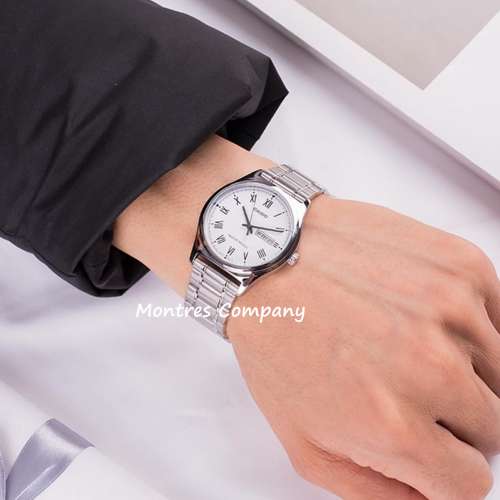 Montres Company 香港註冊公司(32年老店) 卡西歐 CASIO 情侶錶 不鏽鋼錶帶 MTPV006...