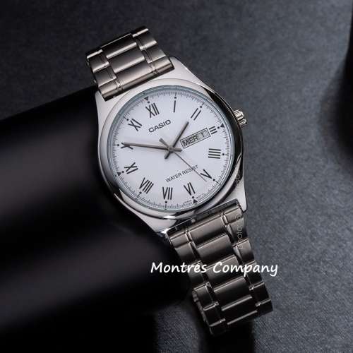 Montres Company 香港註冊公司(32年老店) 卡西歐 CASIO 情侶錶 不鏽鋼錶帶 MTPV006...