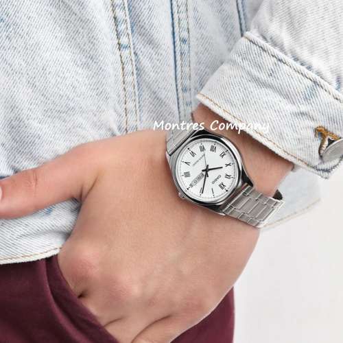 Montres Company 香港註冊公司(32年老店) 卡西歐 CASIO 情侶錶 不鏽鋼錶帶 MTPV006...