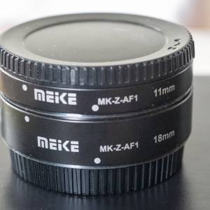 Meike MK-Z-AF1 11mm and 18mm Extension Tubes for Nikon Z
