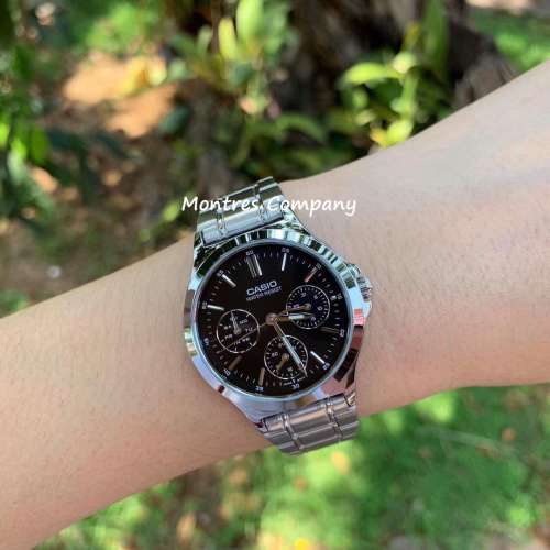 Montres Company 香港註冊公司(32年老店) 卡西歐 CASIO 情侶裝 不鏽鋼錶帶 MTPV300...