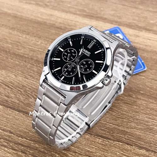 Montres Company 香港註冊公司(32年老店) 卡西歐 CASIO 情侶裝 不鏽鋼錶帶 MTPV300...