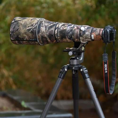 For Canon RF 600mm F4 L is USM 鏡頭保護炮衣 - Brown Jungle Camouflage 啡色叢林...