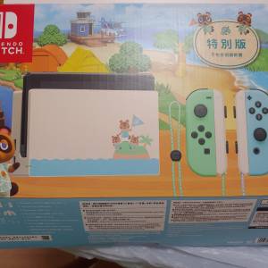 先到先得 動物森友會 大電版 Switch 全套齊配件 連遊戲