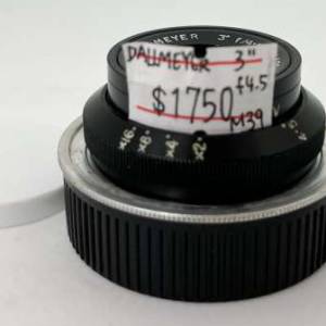 98% New Dallmeyer 3" F4.5手動鏡頭, 深水埗門市可購買