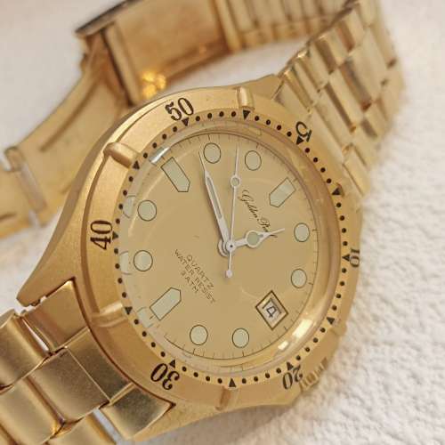 ⌚#議價請移玉步⚡no bargain ⌚ Vintage「 Golden Pearl」QZ電子Water resist 3 ATM