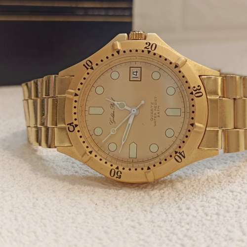 ⌚#議價請移玉步⚡no bargain ⌚ Vintage「 Golden Pearl」QZ電子Water resist 3 ATM