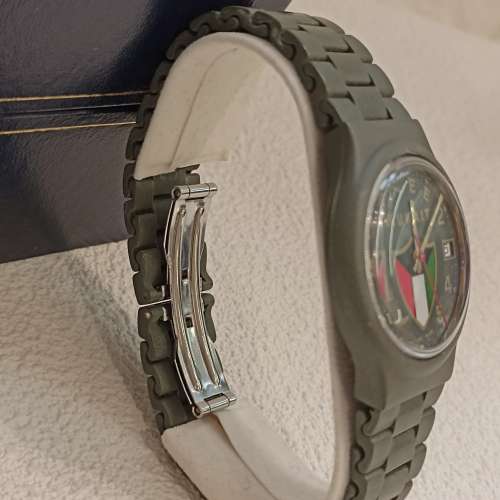 ⌚#議價請移玉步⚡no bargain ⌚ Vintage Swiss Made「 FREE KUWAIT」QZ電子35mm,w...