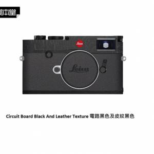 For LEICA M10 / M10P 相機保護貼 - • Circuit Board Black And Leather Texture ...