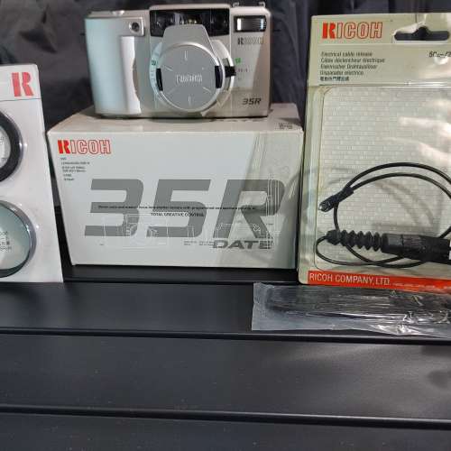 Ricoh 理光 MF-1 35R DATE， 35 毫米菲林相機全套（包括原裝遮光罩和49mm轉接環、相...