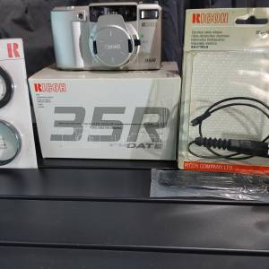 Ricoh 理光 MF-1 35R DATE， 35 毫米菲林相機全套（包括原裝遮光罩和49mm轉接環、相...