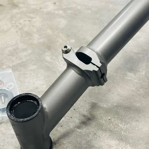 2025 國布 小布款 最新超輕鋁合金版 ACEOFFIX C5 消光黑色碳纖維前叉 折叠車 車架組