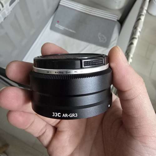 JJC ricoh gr3 前鏡筒 uv filter 加蓋