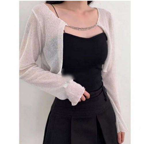 韓國 雪紡薄外套