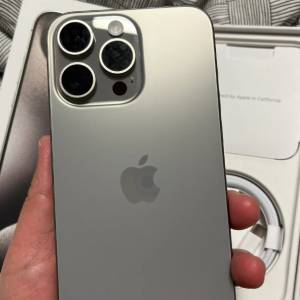 【急放超值價】iPhone 15 Pro Max 1TB 钛金屬原色｜附全套配件+保貼