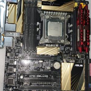 ASUS X79-DELUXE ATX 主機板 ((正版Window10Pro啟動碼)) Socket 2011