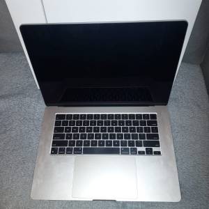 原装香港Apple行貨 ：Macbook air 15.3" M3晶片，8+256G 星光色,連盒及2年額外Appl...
