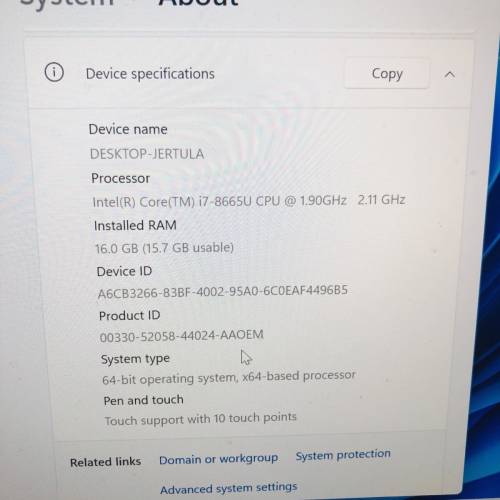 Fujitsu u939 i7 8代