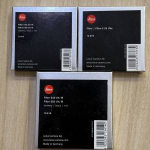 全新 Leica E55 UV/IR, E60 UV/IR, E55 UVa filter