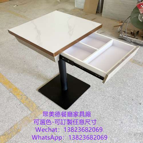 人造石桌子加工廠,抽屜儲物桶餐桌訂製工廠,大理石餐檯傢俱訂造,餐館檯凳,茶餐廳飯...