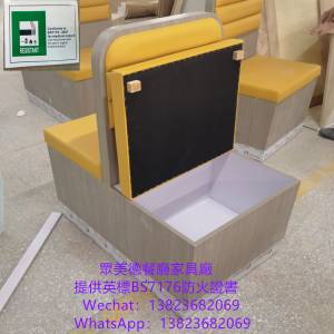 雙面卡座訂製,共用靠背儲物櫃抽屜沙發梳化座椅訂造,防火卡位梳化,卡座沙發咕臣梳化...