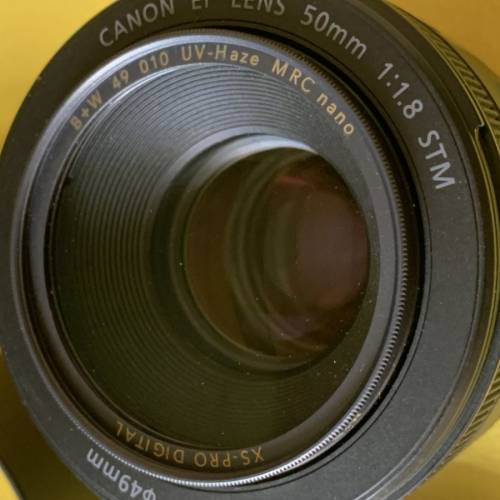 Canon EF 50mm f/1.8 STM ，ES-68 遮光罩，B+W XS Pro Filter